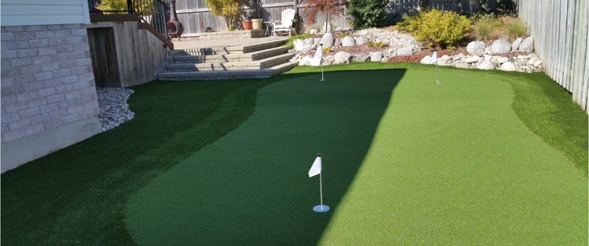 Better than a real green requires no maintenance putts absolutely true