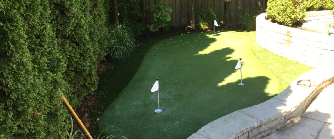 Designing a small space for the avid golfers use