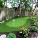 Wrapping golf green around landscape